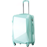 fashion shiny PC 20 24 28  trolley luggage sets with soft handle and slient spinner wheels
