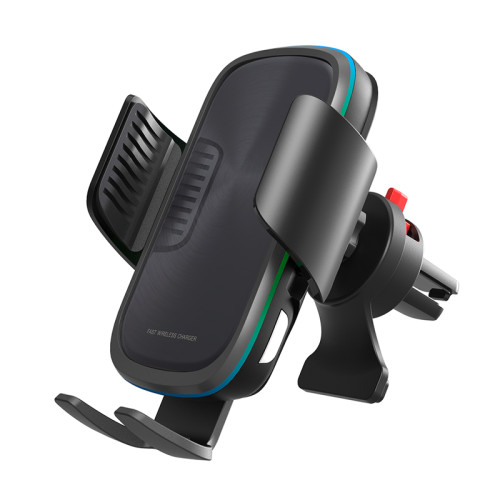 2020 New Coil Induction QC3.0 Car Holder, Touch Switch 15W Mobile Phone Wireless Fast Charging Car Charger Holder