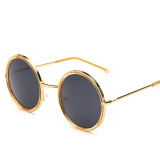 Metal frame High Quality round Sunglasses for Women Brand Designer Mirror Sun Glasses Fashion Oculos De Sol Classic cool 103401