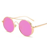 Superhot italy design ce uv400 sunglasses japanese brands Metal Frame Round Shades Reflected Sunglasses 103213