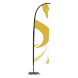 Outdoor Advertising pole stands Aluminum Feather Portable Flag Banner