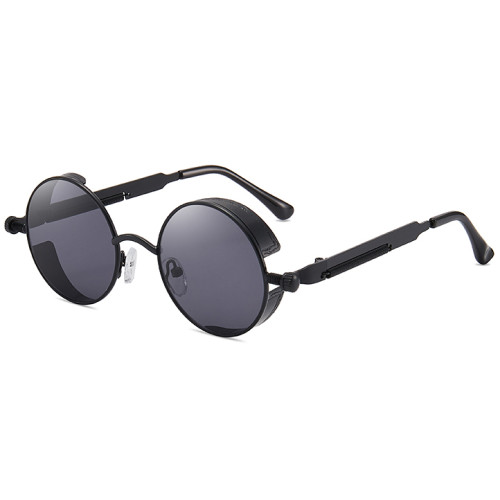 Superhot Eyewear 10861 Wholesale Gothic Round Metal Steampunk Sunglasses