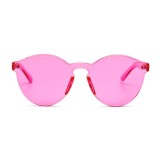 A0170 Superhot Eyewear Transparent Sun glasses Women Shades Fashion Rimless Thick Candy Sunglasses