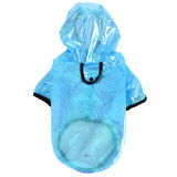 Custom blue dog waterproof pet clothes pet dog raincoat