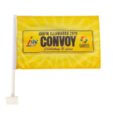 wholesale custom made printed plastic pole small window stands car flag