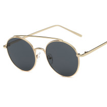 Metal frame Round fashion brand designer Sunglasses for Women Cool mirror colorful uv400 brand oculos de sol 100001