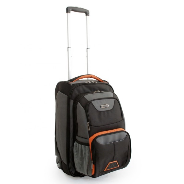 American design Multifunctional 2 wheels cabin business travel trolley bags with detachable backpack