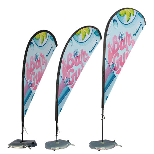 hot sale  kinte advertising outdoor wind custom sign feather flag