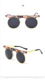 Vintage Cool Steampunk Goggles Men Women Punk Sunglasses Gothic Sun Glasses Round Lens Shades Oculos lunettes 137801