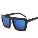 Fashion Vintage Square Frame Flat Top Big Frame Sunglasses Women Men Unisex Sun Glasses Eyeglasses Oculos de sol 109601