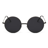 2017 New Round Fashion Sunglasses Designer Metal Sun Glasses Men Retro Oculos UV400 126501