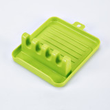 2020 Hot Kitchen Utensil Rest Eco-friendly Food Grade Spoon Rest Plastic Spoon Holder For Pot