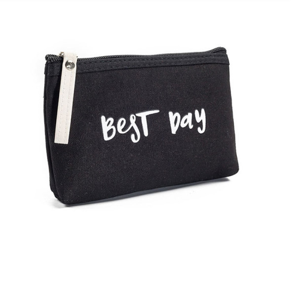 Wholesale high quality eco friendly fashion canvas makeup bag cosmetic bag