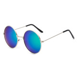 A0301 Superhot Eyewear 53mm Classic Retro Vintage Men Women Sun glasses Fashion Mirrored Round Metal Sunglasses