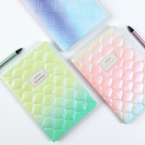 New Products 2022 Unique Quilted Ombre Fabric Hardcover Journal Custom Weekly Daily Planner Notebook