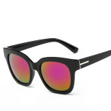 Stylish New Reflective Sunglasses Big Frame European and American Fashion Shades Men and Women Universal Sun Glasses 111901