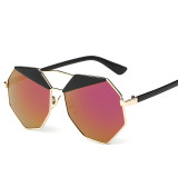 98301 Brand Designer New Big Sunglasses Men Women Hexagon Lovers Hippie UV400 Gift For Boys Girls Ladies Sun Glasses