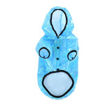 Custom blue dog waterproof pet clothes pet dog raincoat