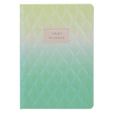 New Products 2022 Unique Quilted Ombre Fabric Hardcover Journal Custom Weekly Daily Planner Notebook