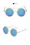 Restore Ancient Ways Round Sunglasses For Women Brand Designer Sunglasses Coating Half Moon 104301