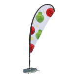 wholesale custom printing wind feather beach telescopic pole flag banner