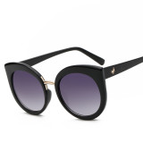 NEW Unique Sunglasses Women Vintage Frame Eyewear Acetate Shades Gradient UV400 Brand Designer Stylish Cat Eye Mirror 101301