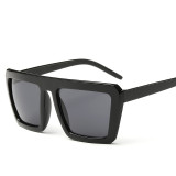 Fashion Vintage Square Frame Flat Top Big Frame Sunglasses Women Men Unisex Sun Glasses Eyeglasses Oculos de sol 109601