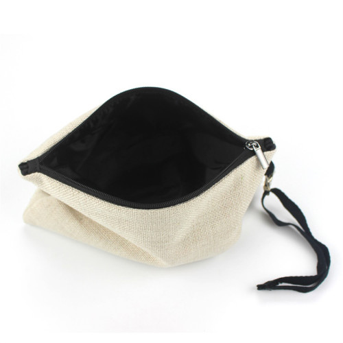 Wholesale OEM printed makeup bag high quality coin purse canvas cosmetic pouch