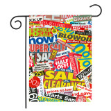 high quality holiday decorative sublimation pole outdoor stand garden flag