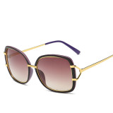 classic big frame sunglasses women metal wheel frame sunglasses fashion simple sun glasses UV400 oculos de sol feminino 104001