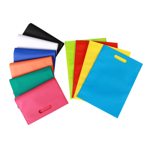 D cut non woven shopping bags