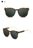 Europe America Fashion Anti-UV400 Artical Leg Round Sunglasses 80601