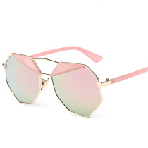 98301 Brand Designer New Big Sunglasses Men Women Hexagon Lovers Hippie UV400 Gift For Boys Girls Ladies Sun Glasses