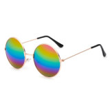 A0301 Superhot Eyewear 53mm Classic Retro Vintage Men Women Sun glasses Fashion Mirrored Round Metal Sunglasses