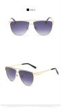 2017 New Arrive Fashion Women Men BLACK Metal Retro Vintage Sunglasses Brand Design Eyewear Shades Oculos De Sol Feminino 120801