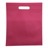 Customized logo printing ultrasonic non woven die cut handle bag