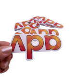 Low MOQ Adhesive PVC Waterproof Label Sticker Custom Outdoor Sticker