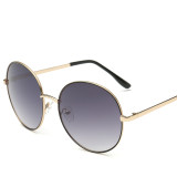 New Designer Classic Round Glasses Sunglasses Woman Driving Metal Glasses 89901