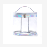 Waterproof travel clear cosmetic bag transparent TPU makeup zipper PVC beauty case bag