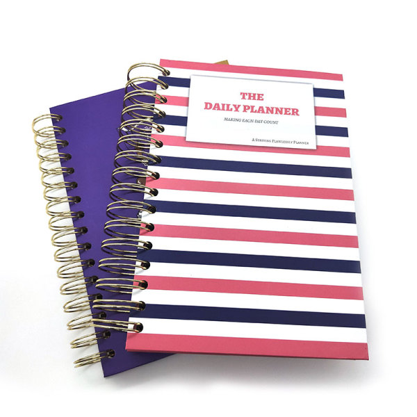 Stationery A5 Custom Pages Printing Spiral 2021 Daily Planner