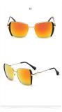 New Women Square Sunglasses High Quality Metal Frame Sun Glasses Red Frame Fashion Vintage Gafas Oculos De Sol Feminino 131401