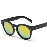 The New Double Nail All-Match Fashion Sunglasses Classic Unisex Sunglass Reflective Wave 110501