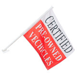 hot sale custom made country banner plastic holder car window flag