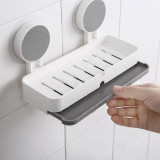 2021 Trending Amazon Bathroom Hard Wall Mounted No Drilling Storage Plastic Soap Box
