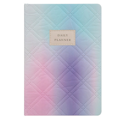 New Products 2022 Unique Quilted Ombre Fabric Hardcover Journal Custom Weekly Daily Planner Notebook