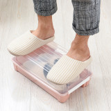 Factory Sell Transparent Color Multi-function Stackable Large Capacity Drop Shoe box PP Plastic  Shoe Storage Box Clear with lid