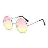 A0301 Superhot Eyewear 53mm Classic Retro Vintage Men Women Sun glasses Fashion Mirrored Round Metal Sunglasses