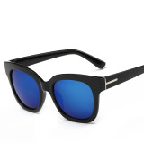 Stylish New Reflective Sunglasses Big Frame European and American Fashion Shades Men and Women Universal Sun Glasses 111901