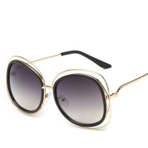 Fashion Women Sunglasses Classic Alloy Wire Frame Round Shades Vintage Ladies Brand Designer Sun Glasses Oculos de sol 104401