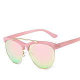 Sunglasses Women Newest Brand Designer Alloy Temple Semi-Rimless Frame Sun Glasses UV400 Vintage 92101